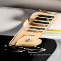 Brillenhalterhalter Leder Car Sun Visor Organizer